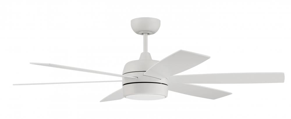 Craftmade TREVOR TRV52W6 Fan Contemporary - White