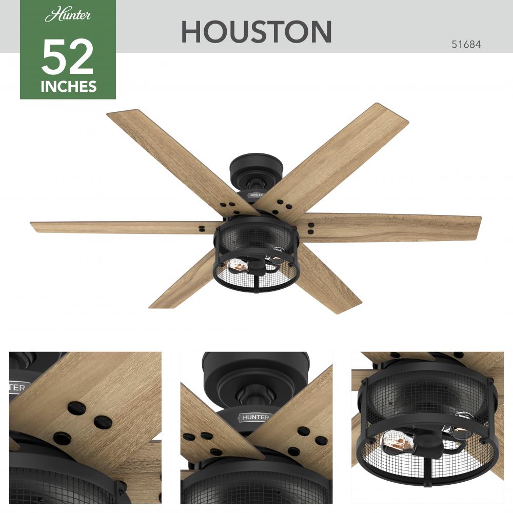 Hunter HOUSTON 51684 Fan Casual - Matte Black