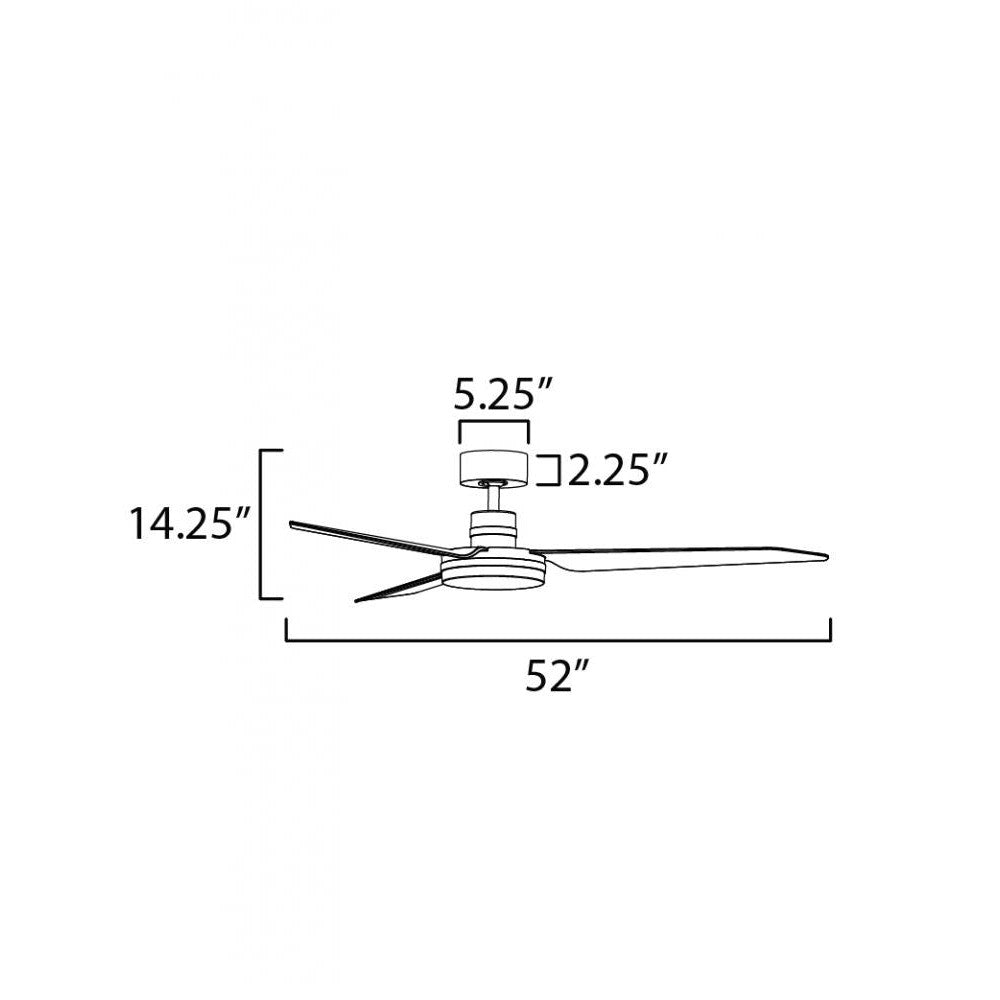 Maxim Lighting ULTRA SLIM 88807SN Fan Traditional - Nickel