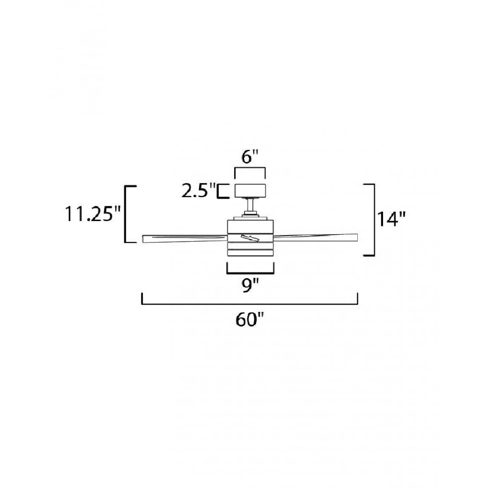Maxim Lighting TANKER 88816SN Fan Traditional - Nickel