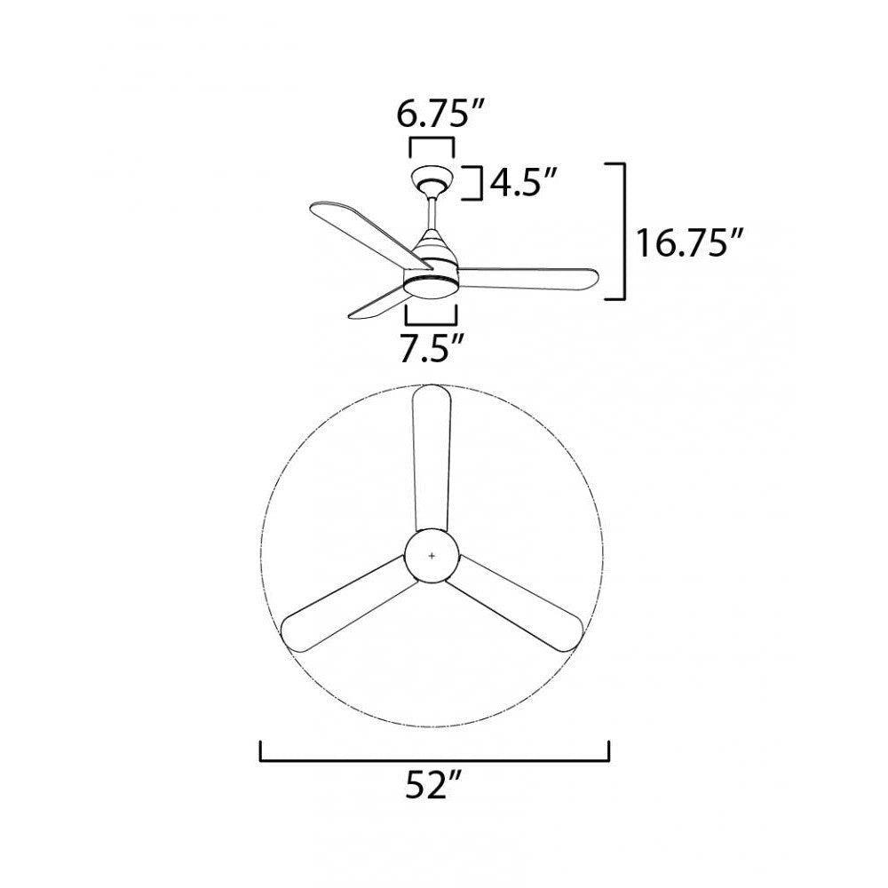 Maxim Lighting SELENE 88841WT Fan - White