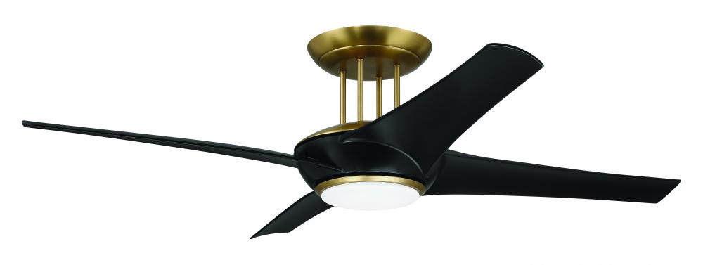 Craftmade CAM CAM54FBSB4 Fan - Flat Black Satin Brass