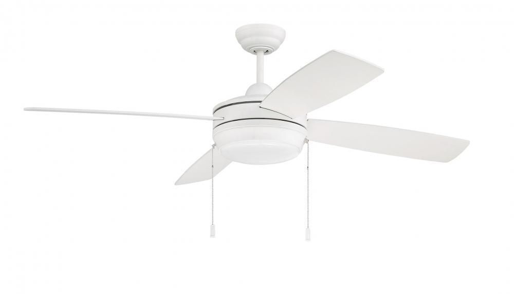 Craftmade LAVAL 52 LAV52MWW4LK-LED Fan Contemporary - Matte White