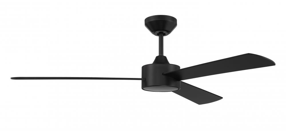 Craftmade PROVISION PRV52FB3 Fan Contemporary - Flat Black