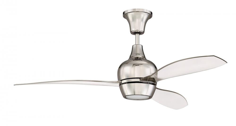 Craftmade BORDEAUX BRD52PLN3 Fan Contemporary - Polished Nickel