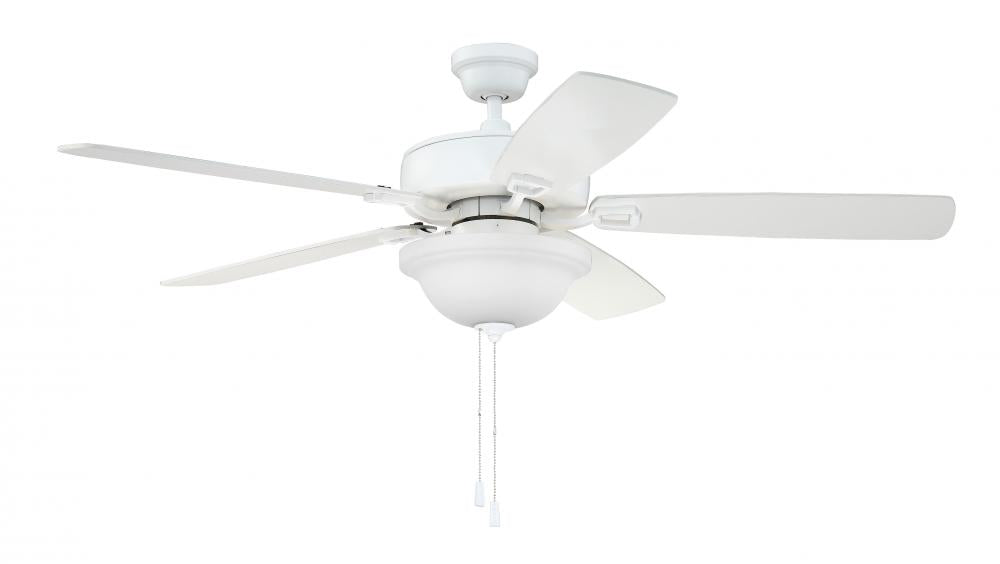 Craftmade TWIST N CLICK TCE52W5C1 Fan Transitional - White