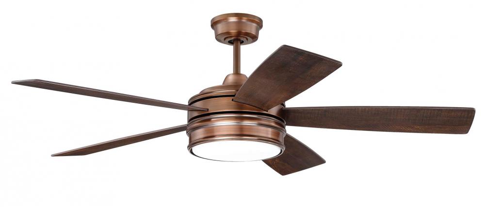 Craftmade BRAXTON BRX52BCP5 Fan Transitional - Brushed Copper