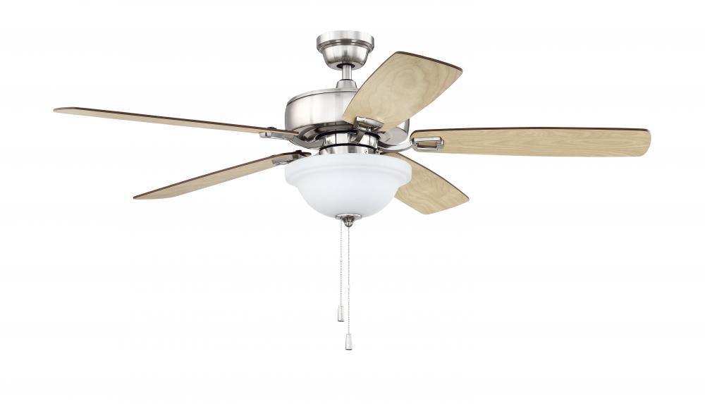 Craftmade TWIST N CLICK TCE52BNK5C1 Fan Transitional - Brushed Polished Nickel