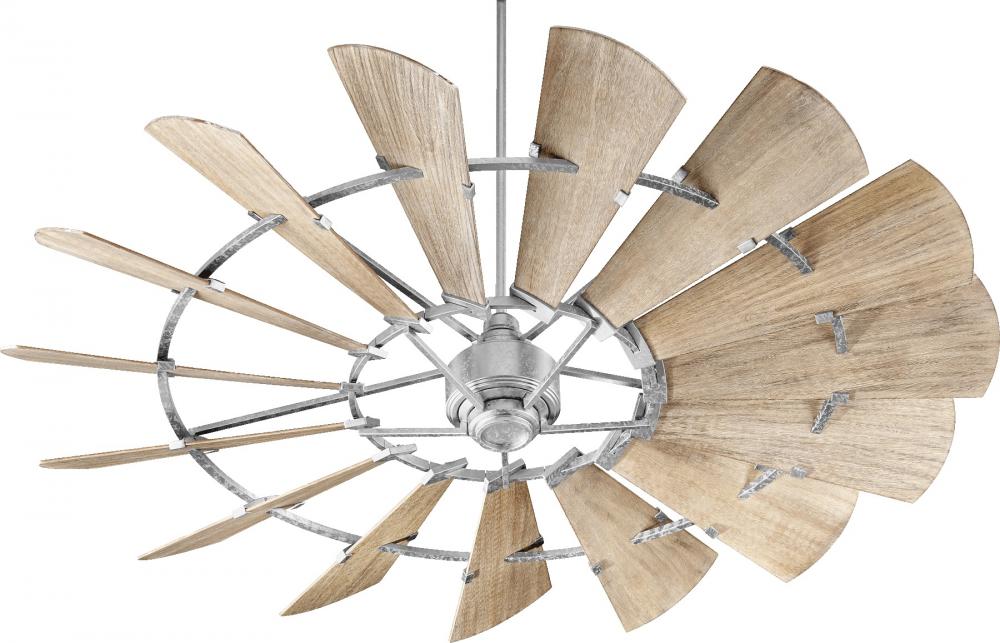 Quorum Lighting WINDMILL 97215-9 Fan Transitional - Galvanized