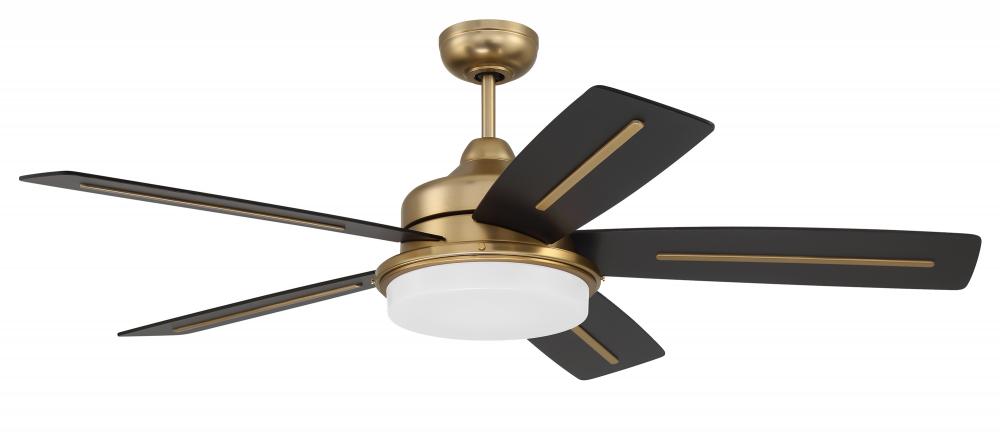 Craftmade DREW DRW54SB5 Fan - Satin Brass