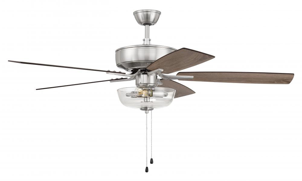 Craftmade PRO PLUS 101 P101BNK5-52DWGWN Fan Traditional - Brushed Polished Nickel