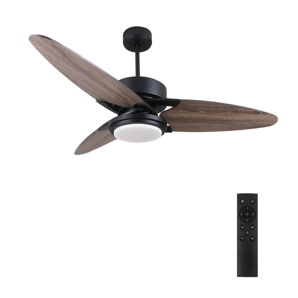 Carro USA MADDOX DC523B-L12-BS-1 Fan Contemporary - Black