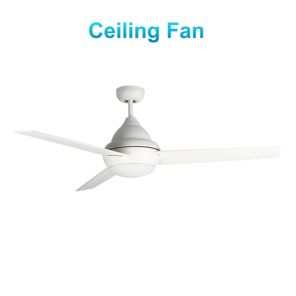 Carro USA KENDRICK VWGA-523Q-L12-W1-1 Fan Contemporary - White