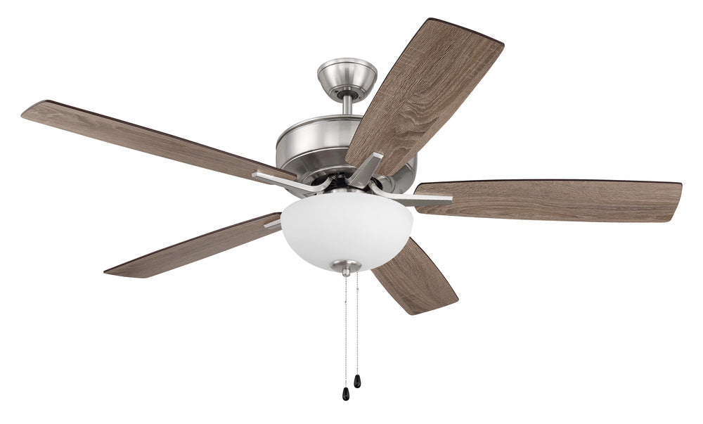 Craftmade PRO PLUS 211 P211BNK5-52DWGWN Fan Traditional - Brushed Polished Nickel