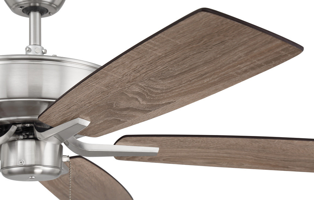 Craftmade PRO PLUS P52BNK5-52DWGWN Fan Traditional - Brushed Polished Nickel