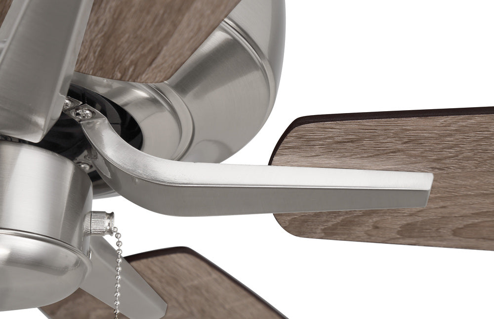 Craftmade PRO PLUS P52BNK5-52DWGWN Fan Traditional - Brushed Polished Nickel