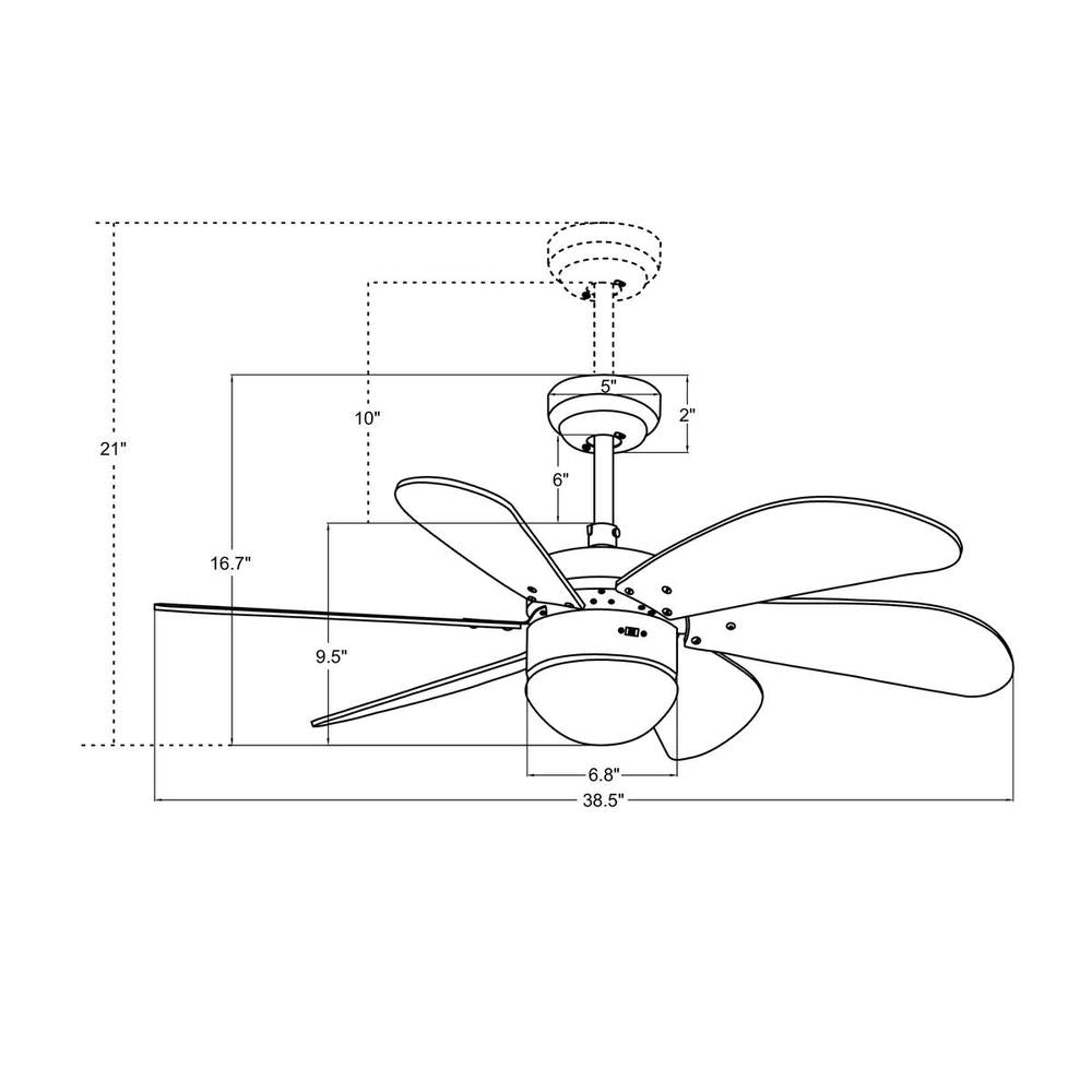 Carro USA MINIMUS WGS-386E-L11-SE-1 Fan Traditional - Silver