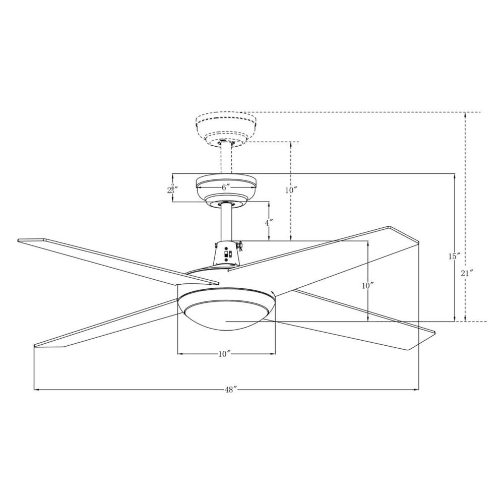 Carro USA NOVA WGS-484C-L11-G2-1 Fan Traditional - Gold