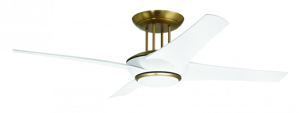 Craftmade CAM CAM54WSB4 Fan - White Satin Brass