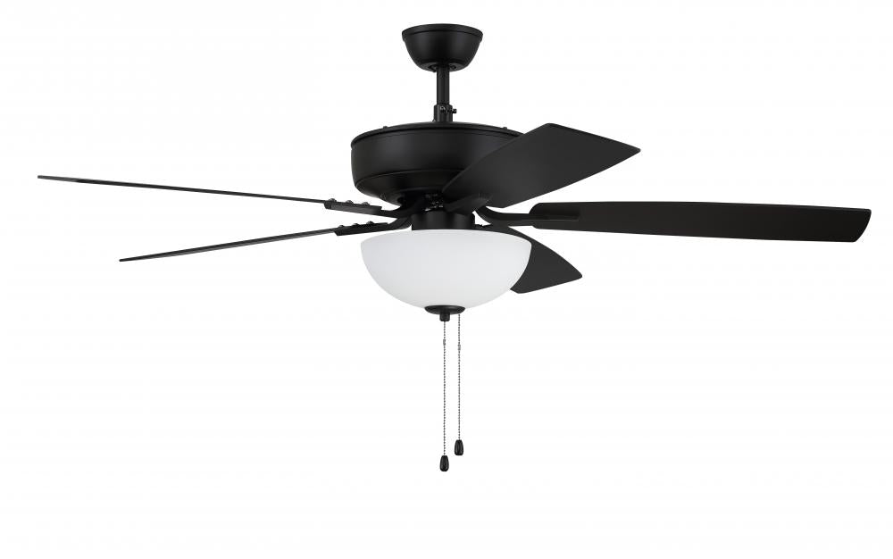 Craftmade PRO PLUS 211 P211FB5-52FBGW Fan Traditional - Flat Black