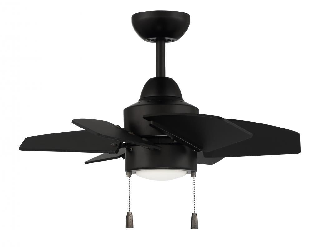 Craftmade PROPEL II INDOOR/OUTDOOR PPT24FB6 Fan Contemporary - Flat Black