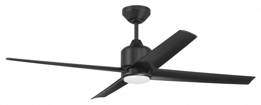 Craftmade QUELL QUL52FB4 Fan Contemporary - Flat Black