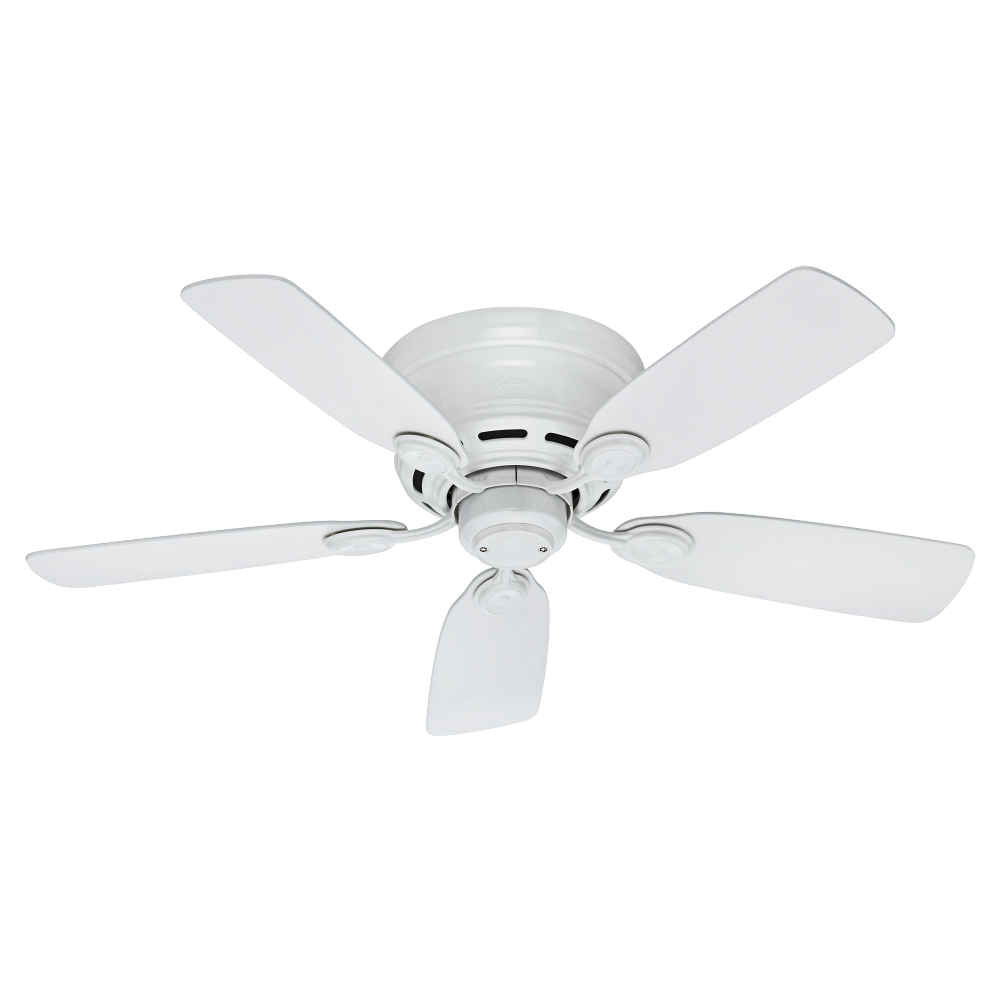 Hunter LOW PROFILE 51059 Fan Traditional - White