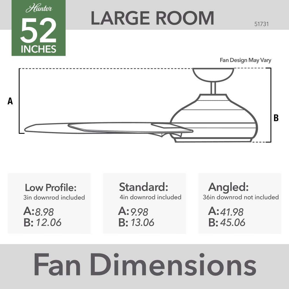 Hunter JETTY 51731 Fan Casual - Matte Black