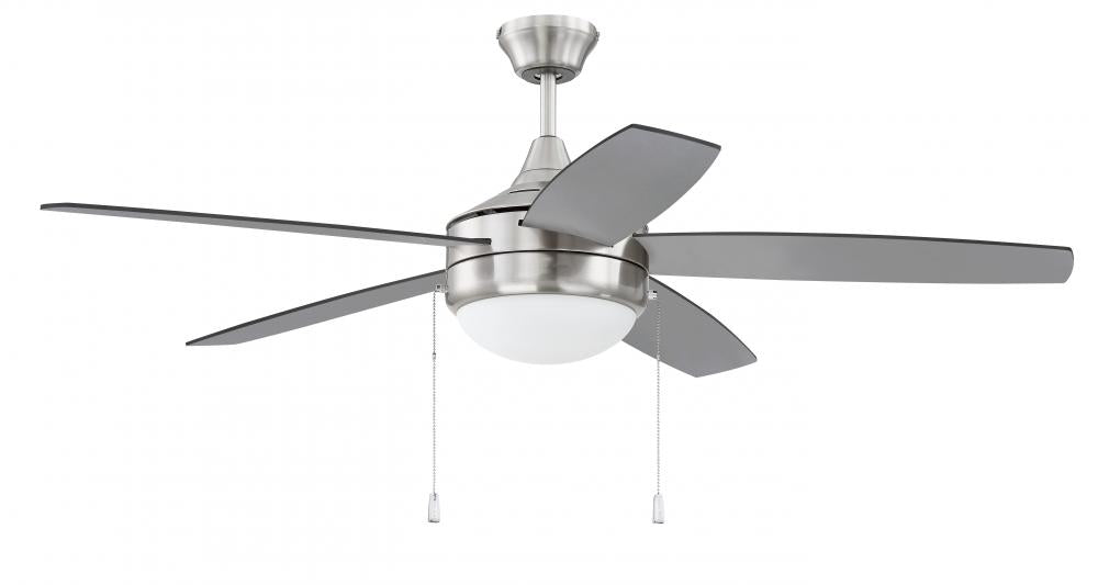 Craftmade PHAZE ENERGY STAR 5 EPHA52BNK5-BNGW Fan Transitional - Brushed Polished Nickel