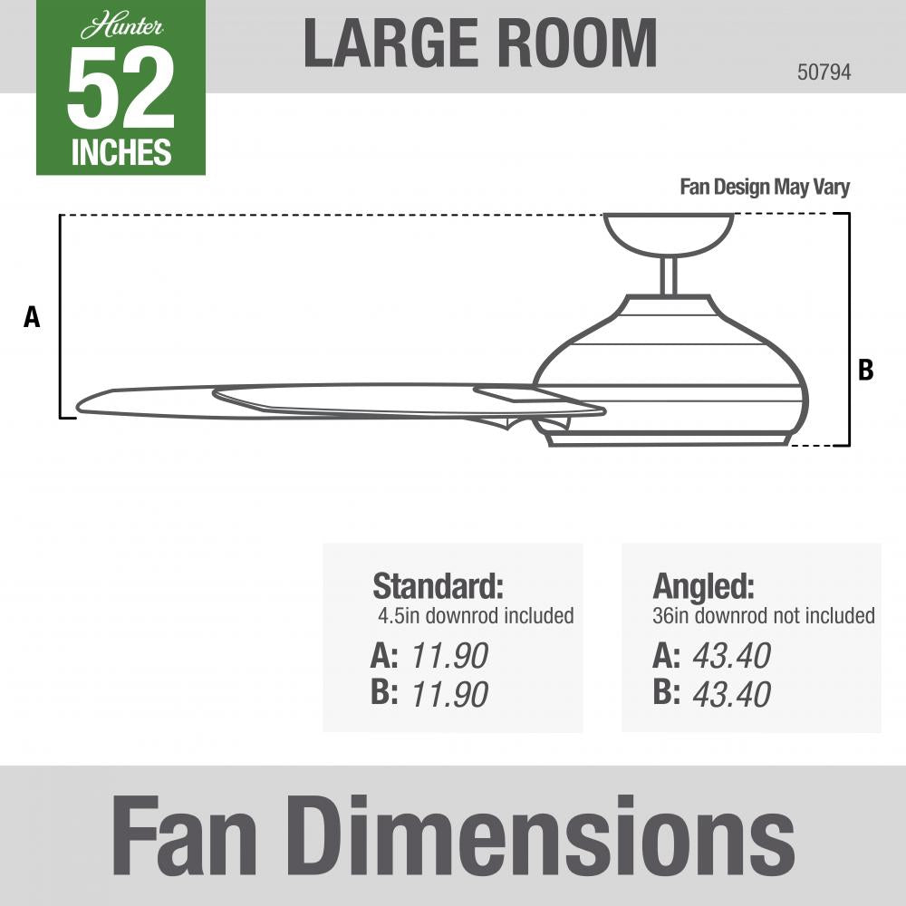 Hunter MELBOURNE 50794 Fan Casual - Brushed Nickel