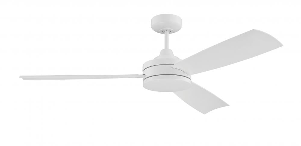 Craftmade INSPO 54&#34; INDOOR/OUTDOOR INS54W3 Fan Contemporary - White