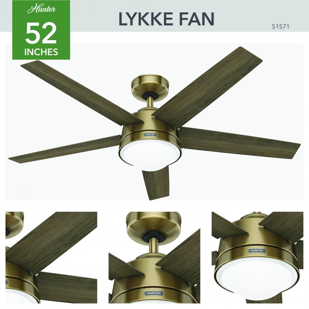 Hunter LYKKE 51571 Fan Casual - Burnished Brass