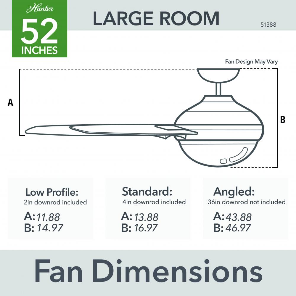 Hunter NEURON 51388 Fan Casual - Matte Silver