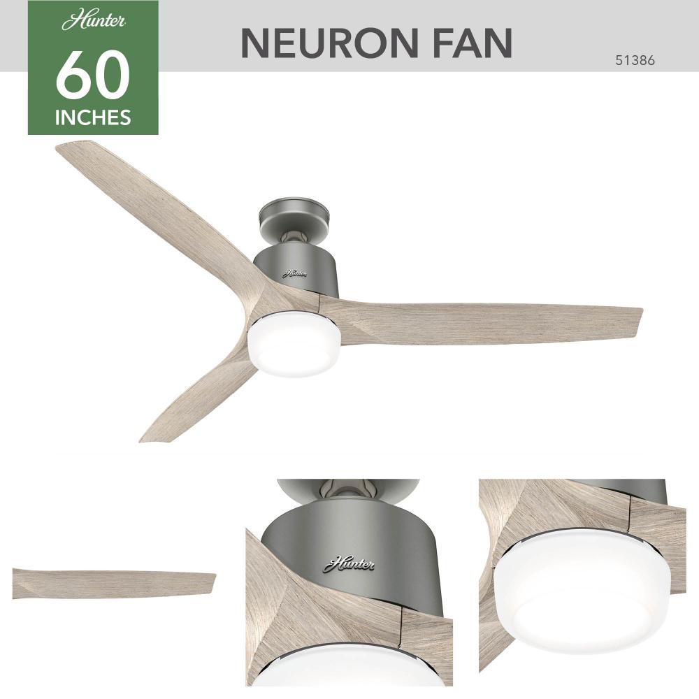 Hunter NEURON 51386 Fan Casual - Matte Silver