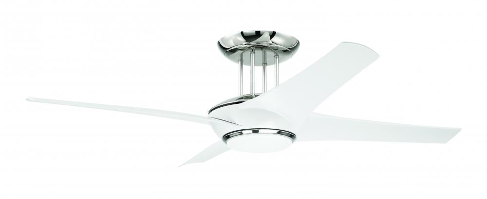 Craftmade CAM CAM54WPLN4 Fan - White Polished Nickel