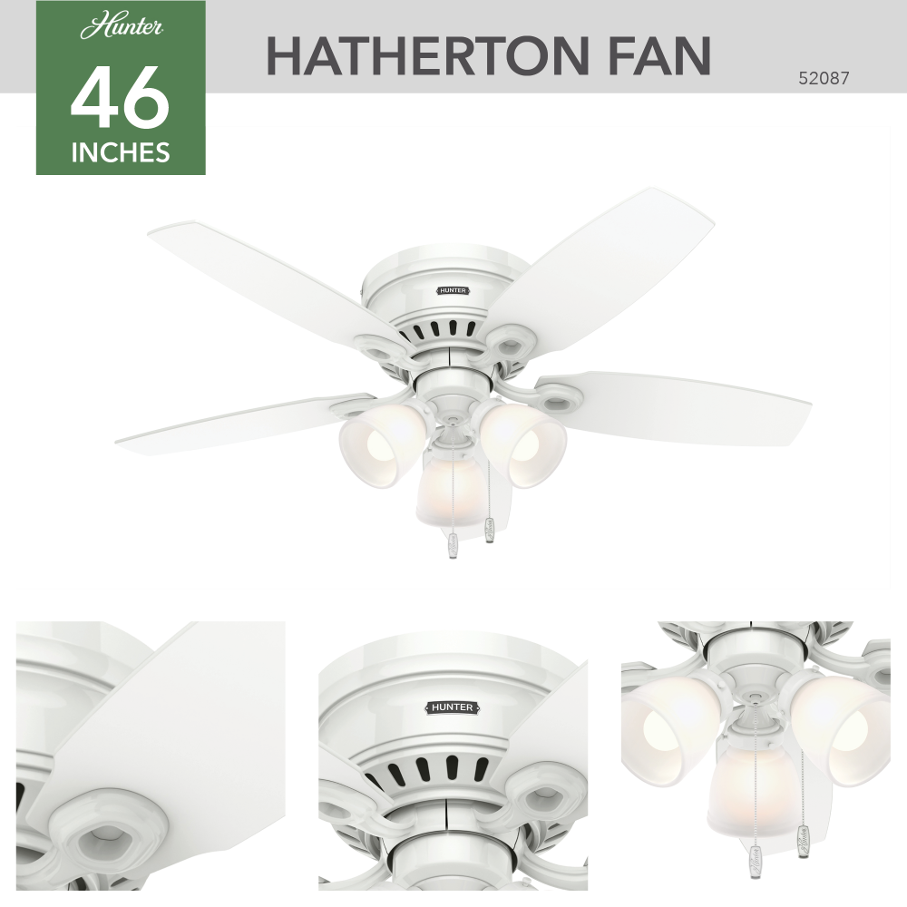 Hunter HATHERTON 52087 Fan Traditional - Snow White