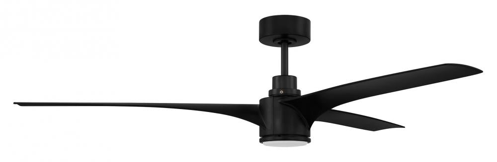 Craftmade PHOEBE INDOOR/OUTDOOR PHB60FB3 Fan Contemporary - Flat Black