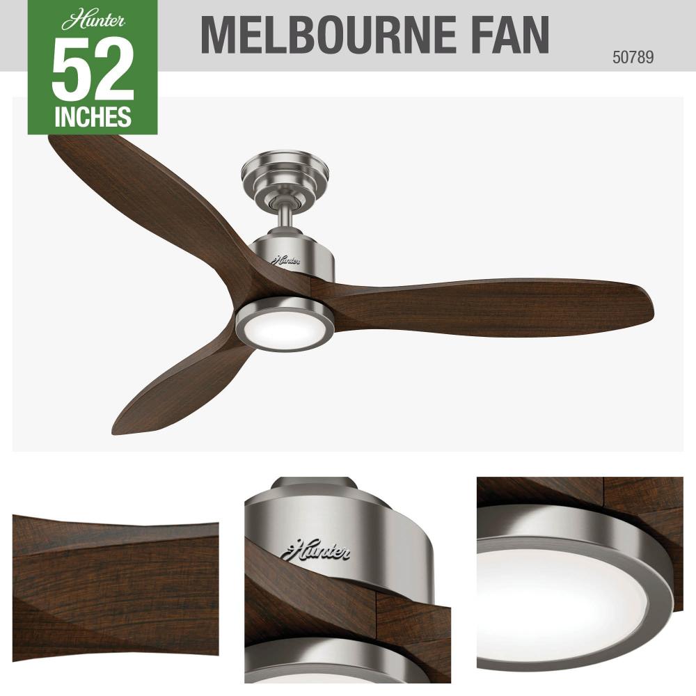 Hunter MELBOURNE 50789 Fan Casual - Brushed Nickel