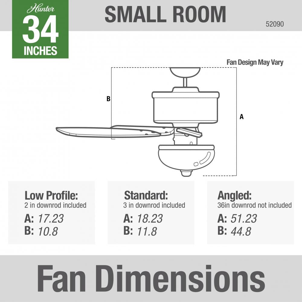 Hunter WATSON 52090 Fan Traditional - New Bronze