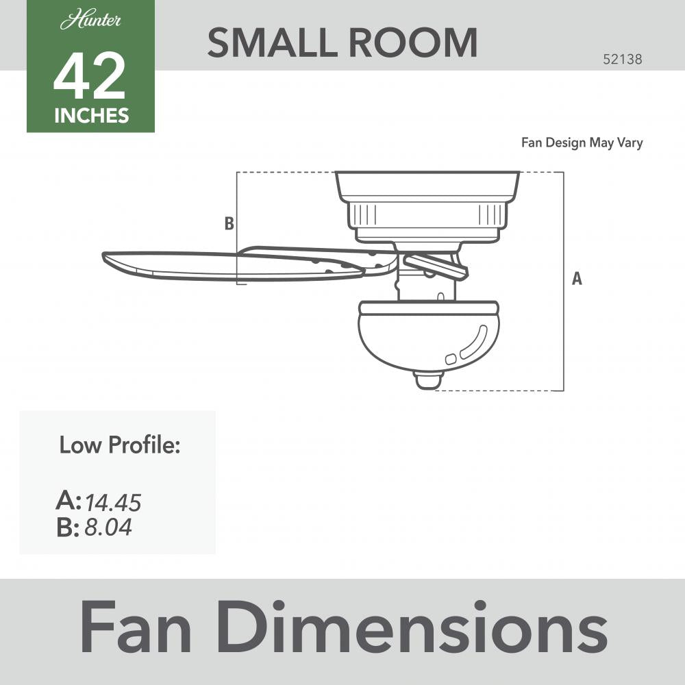 Hunter HASKELL 52138 Fan Traditional - Fresh White