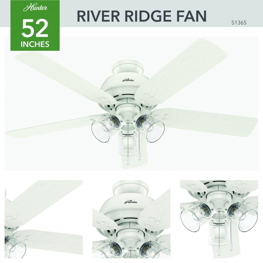 Hunter RIVER RIDGE 51365 Fan Casual - Fresh White