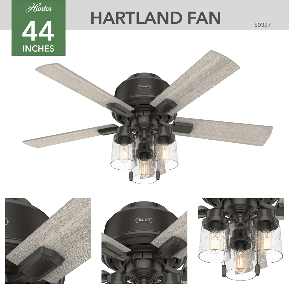 Hunter HARTLAND 50327 Fan Casual - Noble Bronze