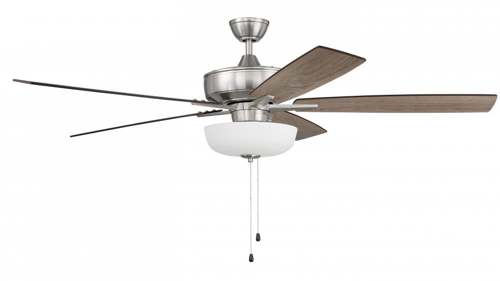 Craftmade SUPER PRO 111 S111BNK5-60DWGWN Fan Traditional - Brushed Polished Nickel