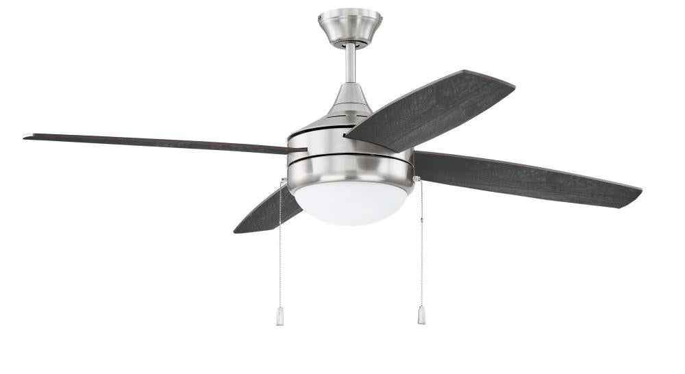 Craftmade PHAZE 4 PHA52BNK4-BNGW Fan Transitional - Brushed Polished Nickel