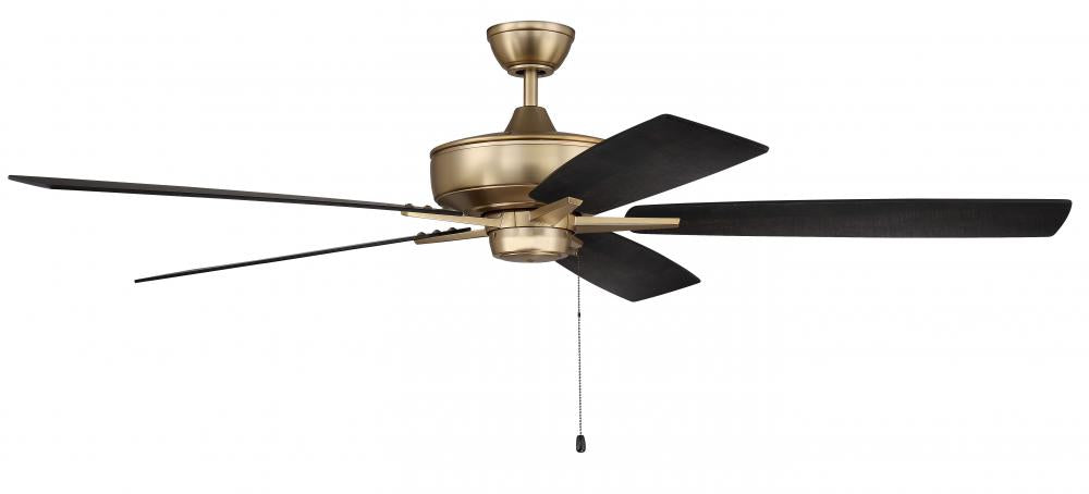 Craftmade SUPER PRO 60 S60SB5-60BWNFB Fan Traditional - Satin Brass