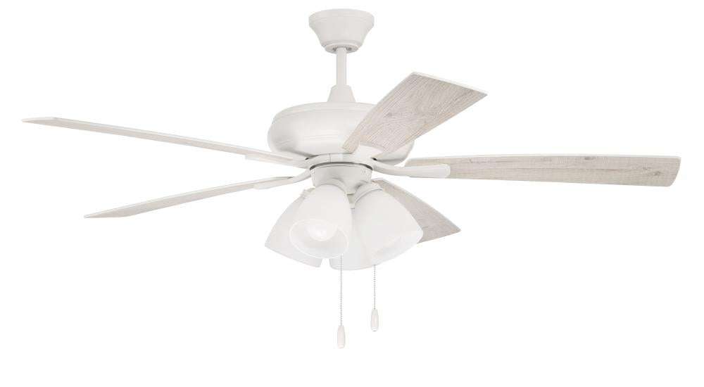 Craftmade EOS FROST 4 LIGHT ECF114W5-WWOK Fan - White