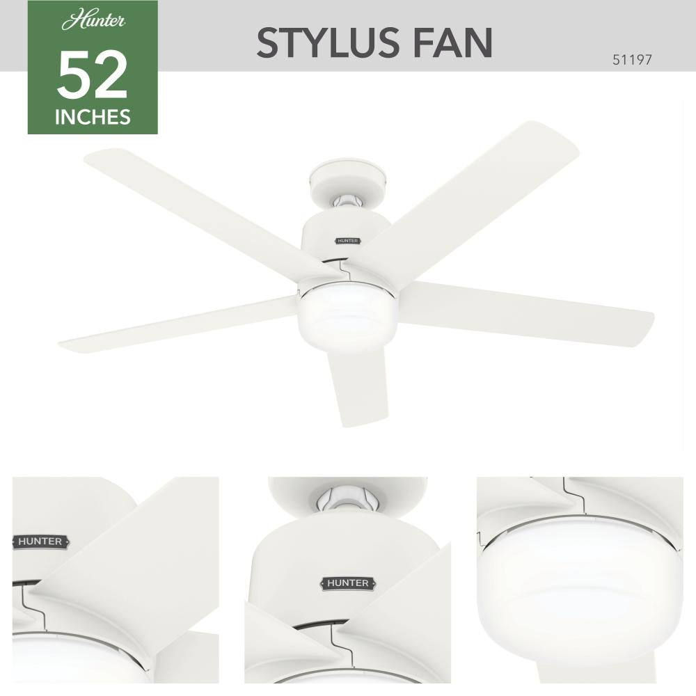 Hunter STYLUS 51197 Fan Casual - Matte White