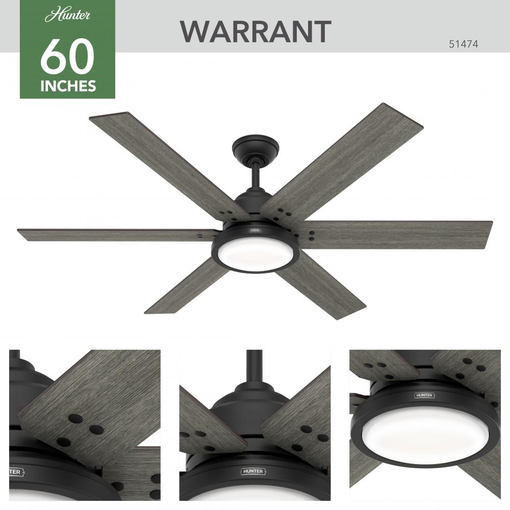 Hunter WARRANT 51474 Fan Casual - Matte Black