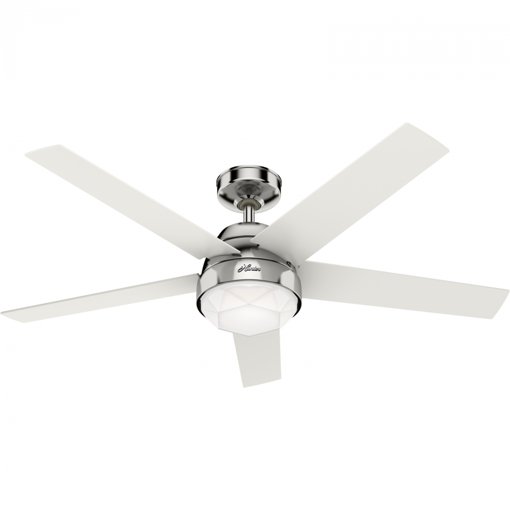 Hunter GARLAND 50969 Fan Transitional - Polished Nickel