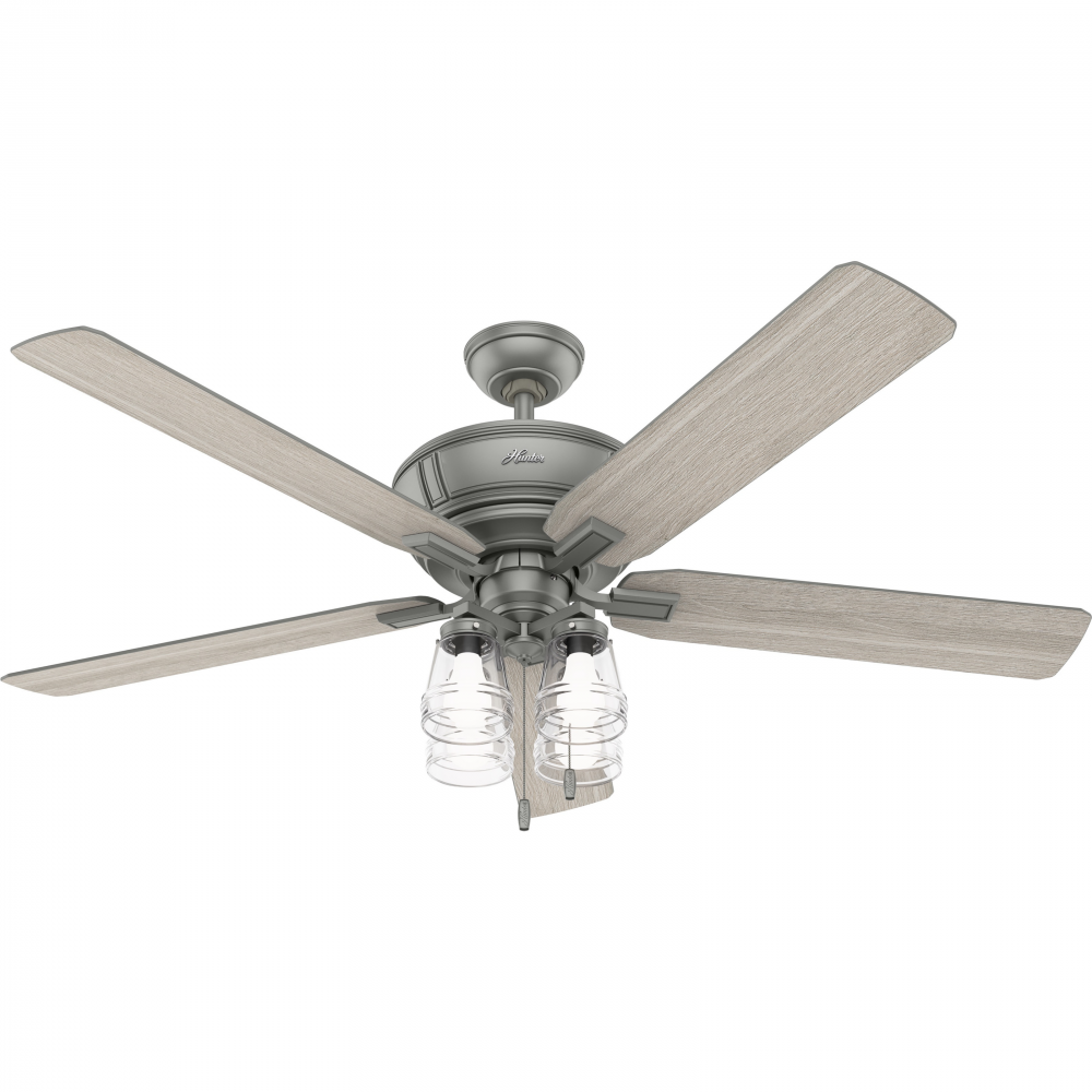 Hunter GRANTHAM 50945 Fan Traditional - Matte Silver